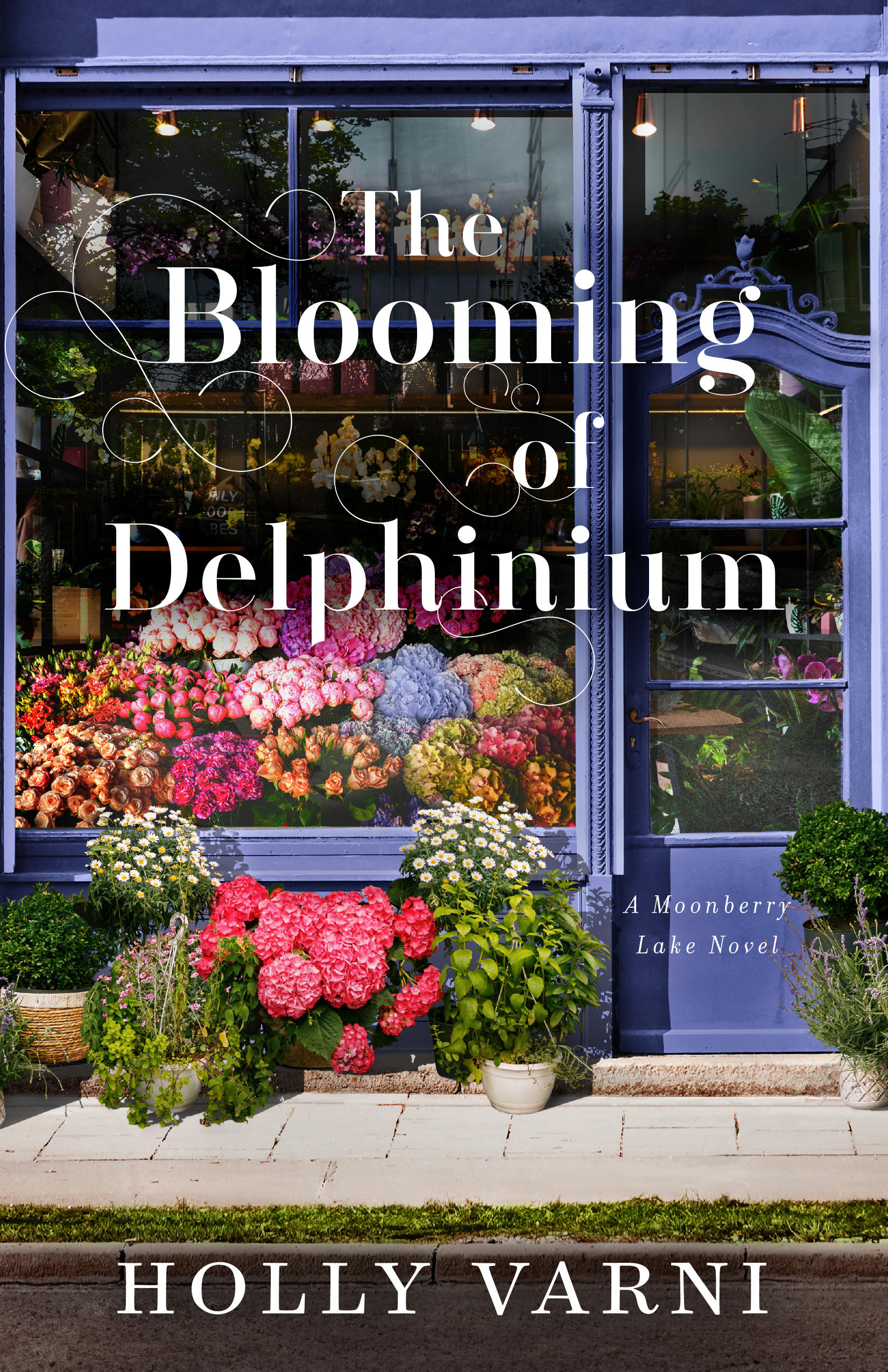 the blooming of delphinium, by Holly Varni